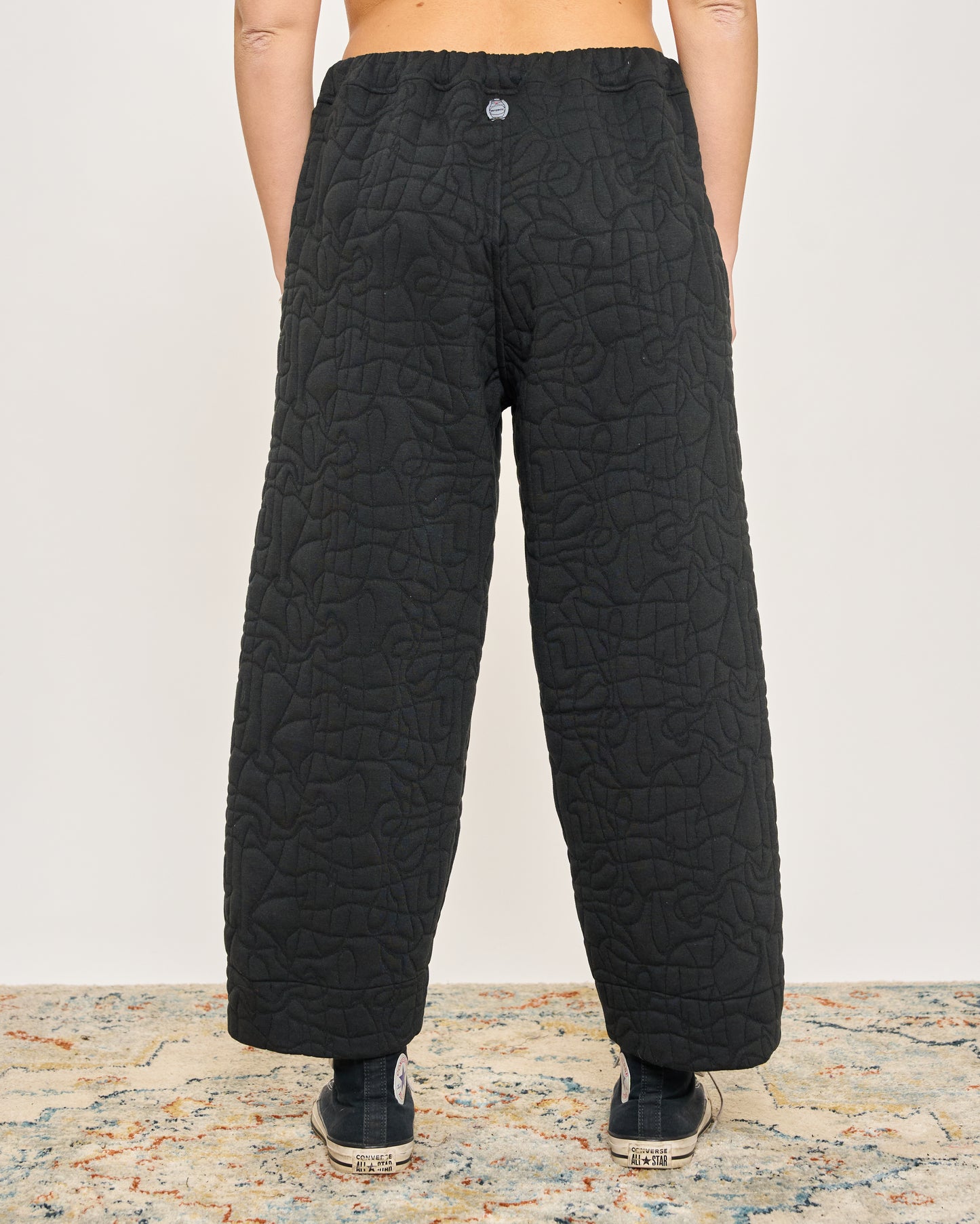 Pantalone Crop in Fantasia Matelassè