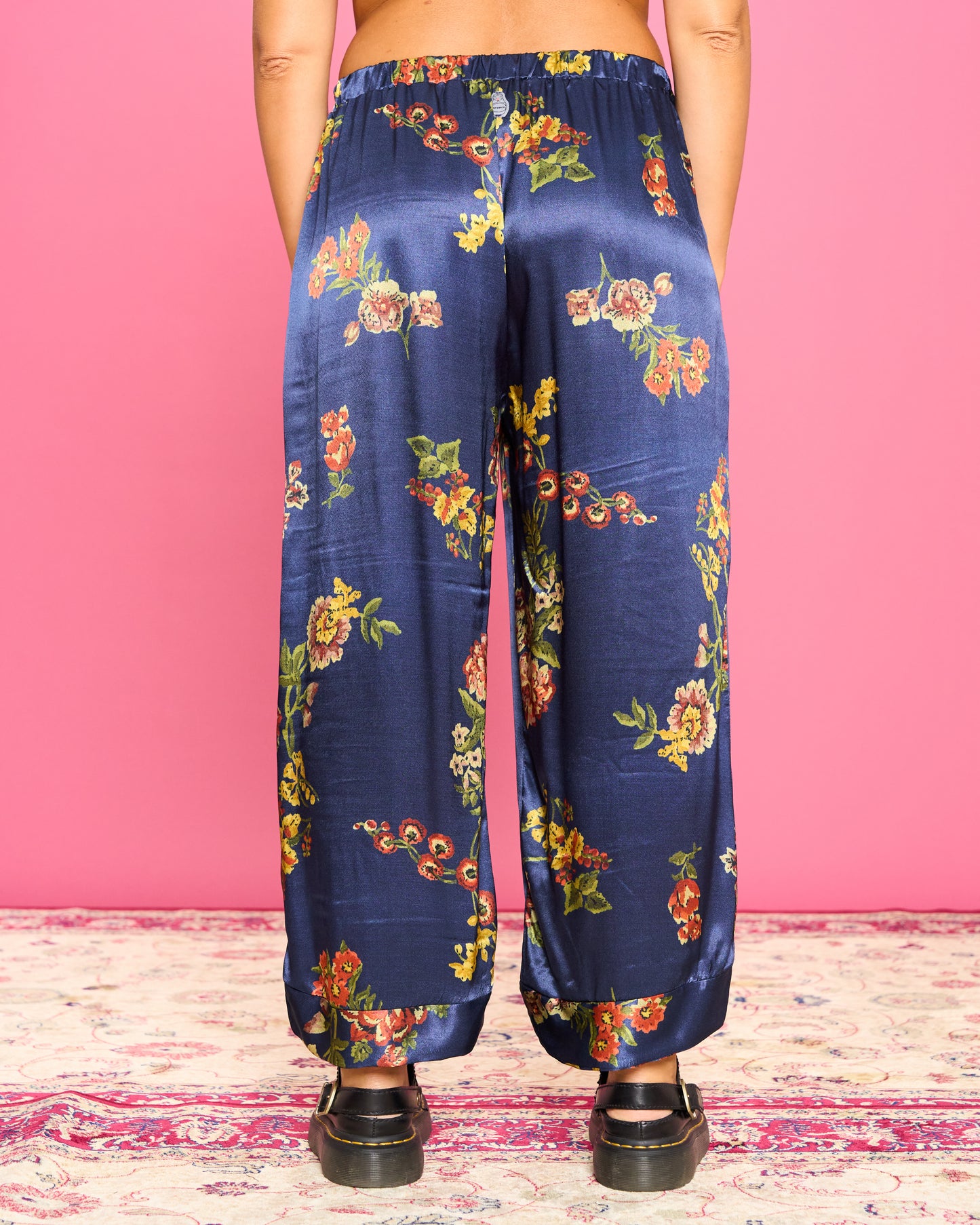 Pantalone in Raso Floreale
