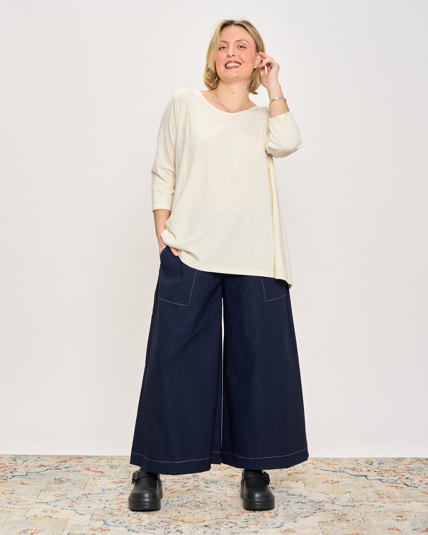 Pantagonna in Misto Cotone Elasticizzato