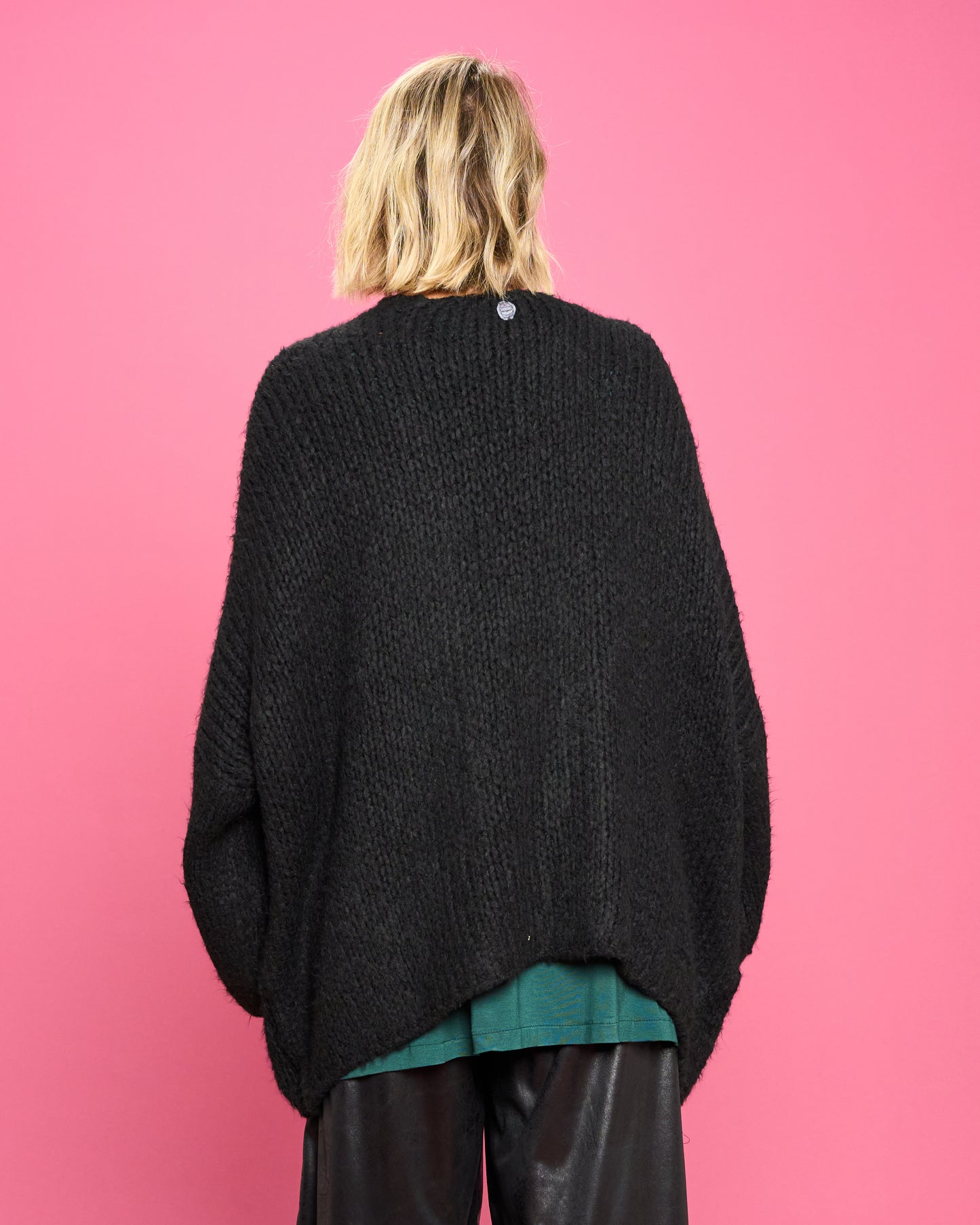 Maxi Cardigan a Scatola con Ricami