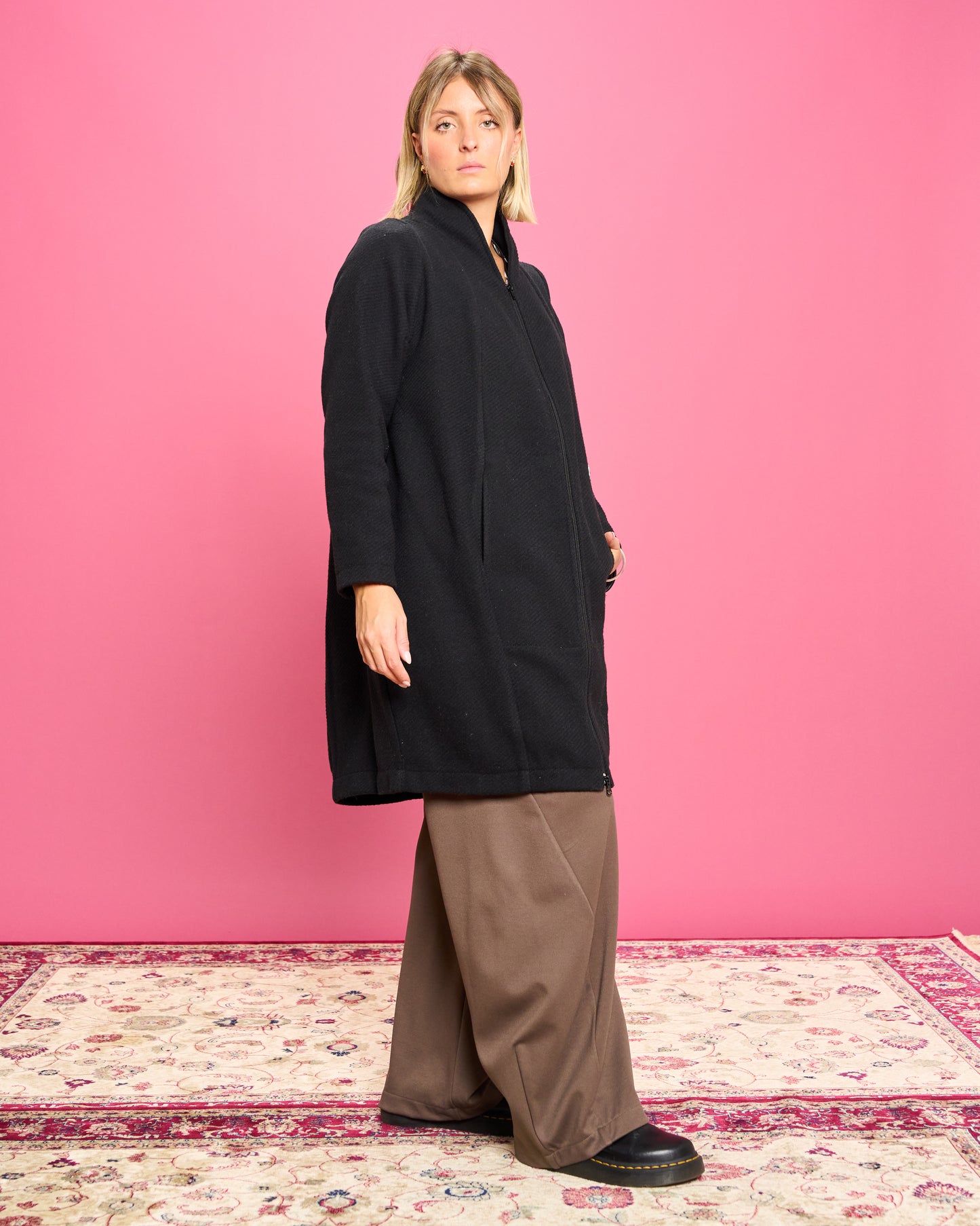 Cappotto "Cocomero" in Misto Lana