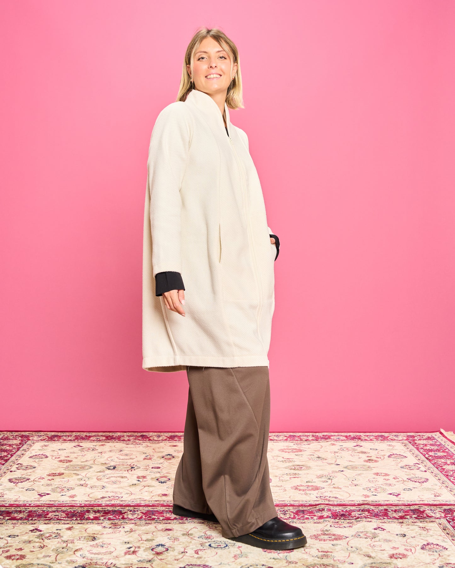 Cappotto "Cocomero" in Misto Lana