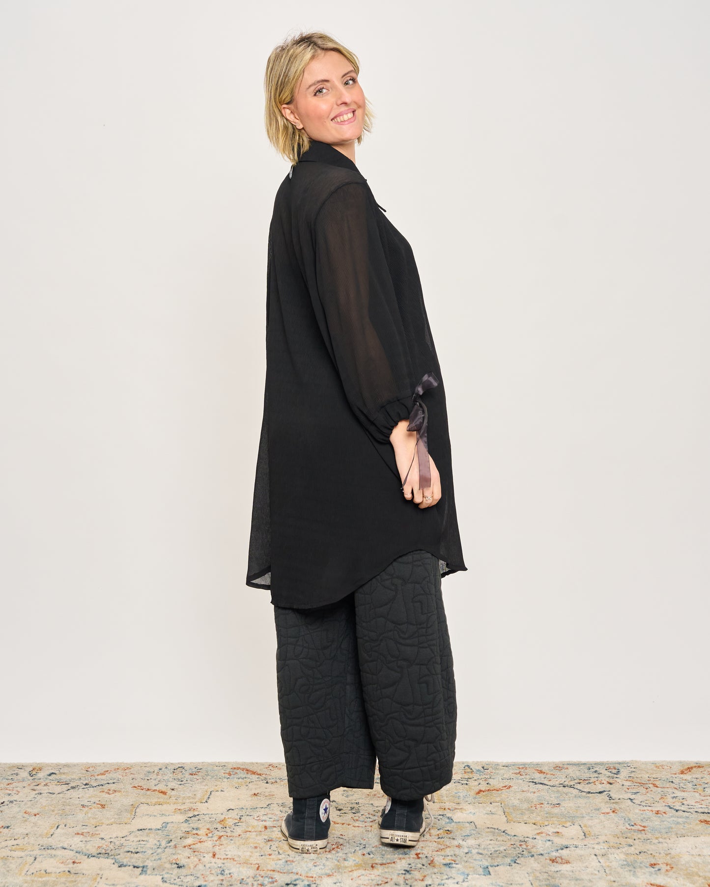 Camicia Over Anni '70 Crepon