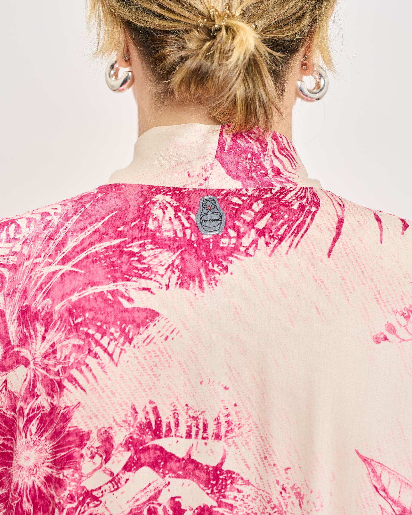 Long Viscose Patterned Shirt
