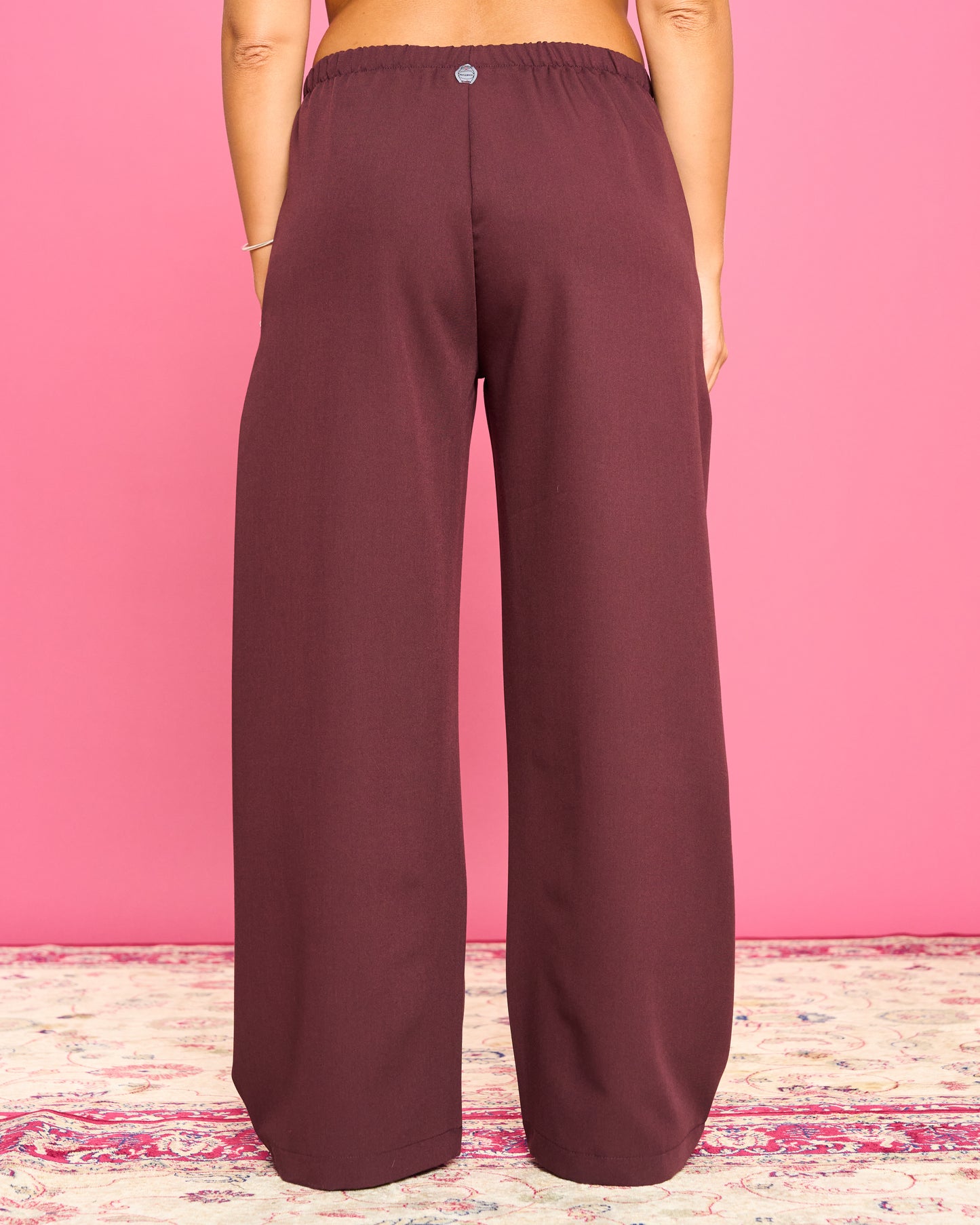 Pantalone Dritto in Poli Viscosa
