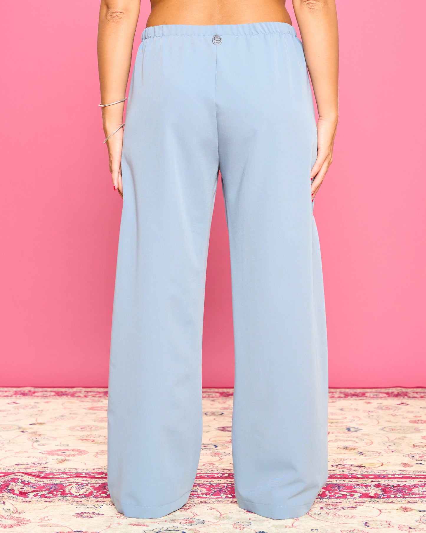 Pantalone Dritto in Poli Viscosa
