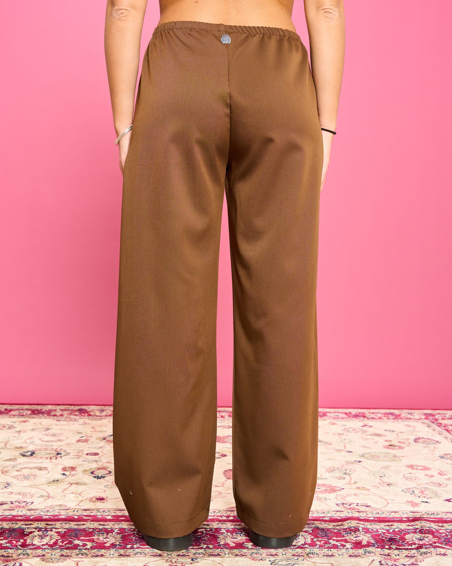Pantalone Dritto in Poli Viscosa
