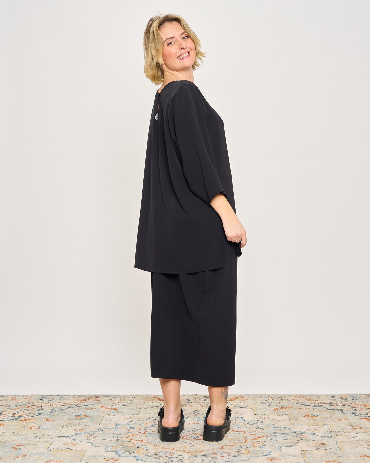 Maxi T-shirt in Cady