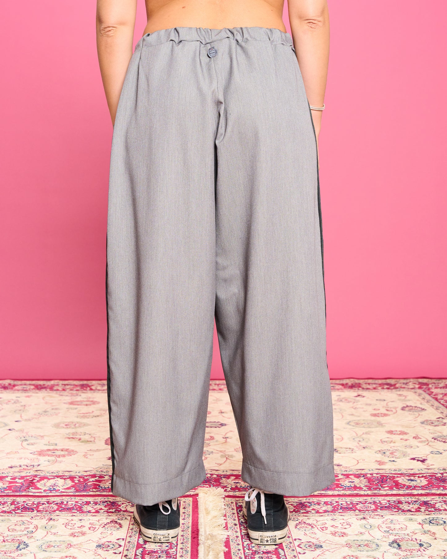 Pantalone Dritto con Banda Laterale