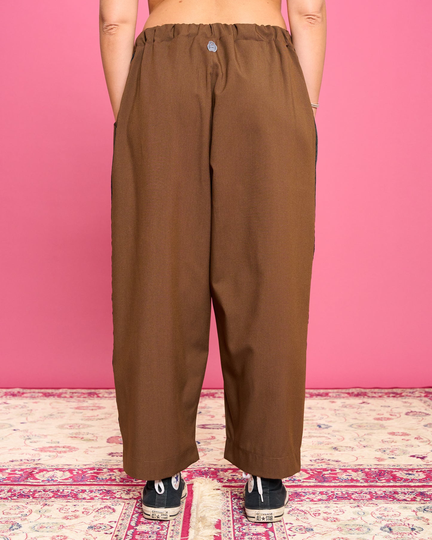 Pantalone Dritto con Banda Laterale