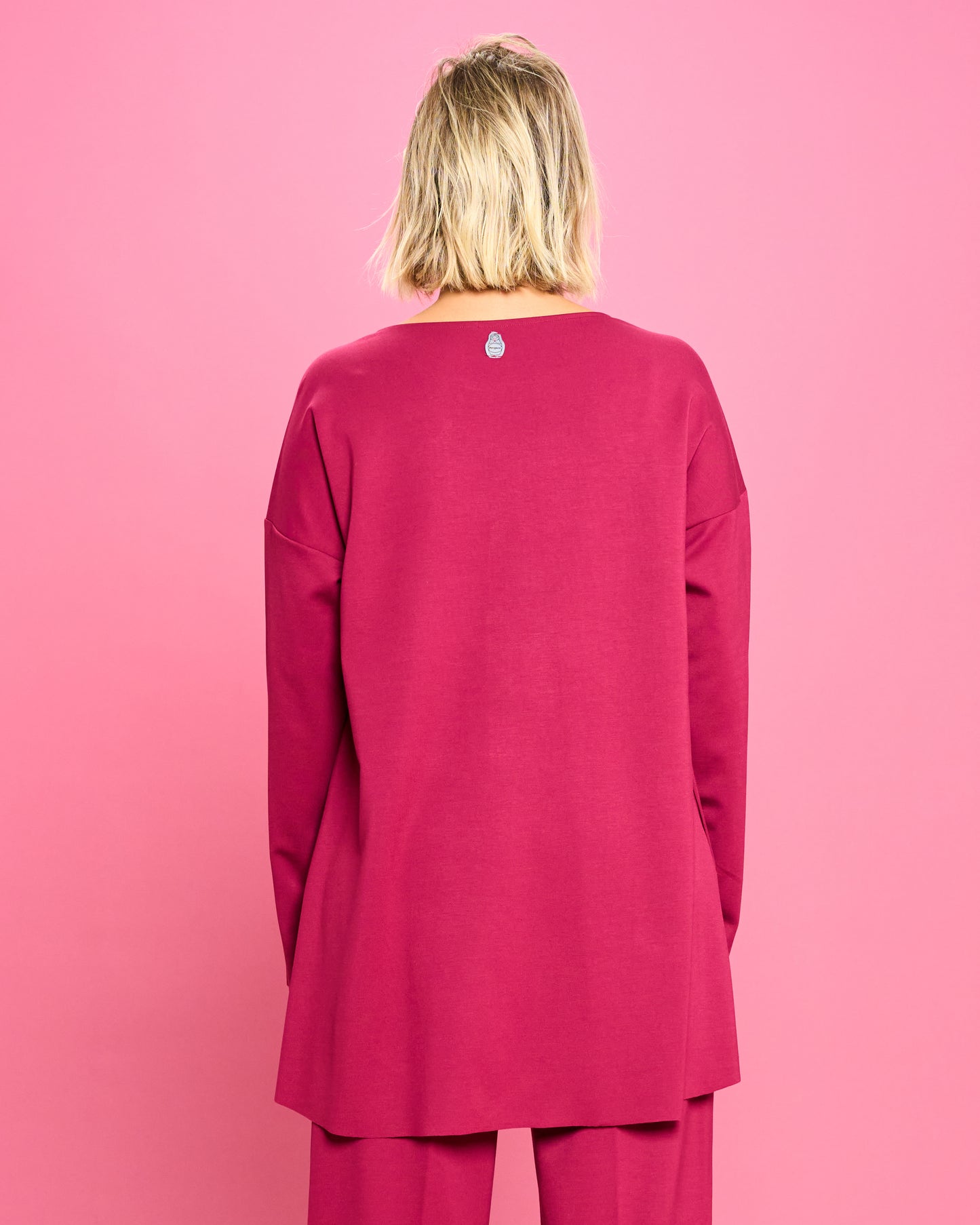 Maximaglia Svasata in Maglia Stoffa