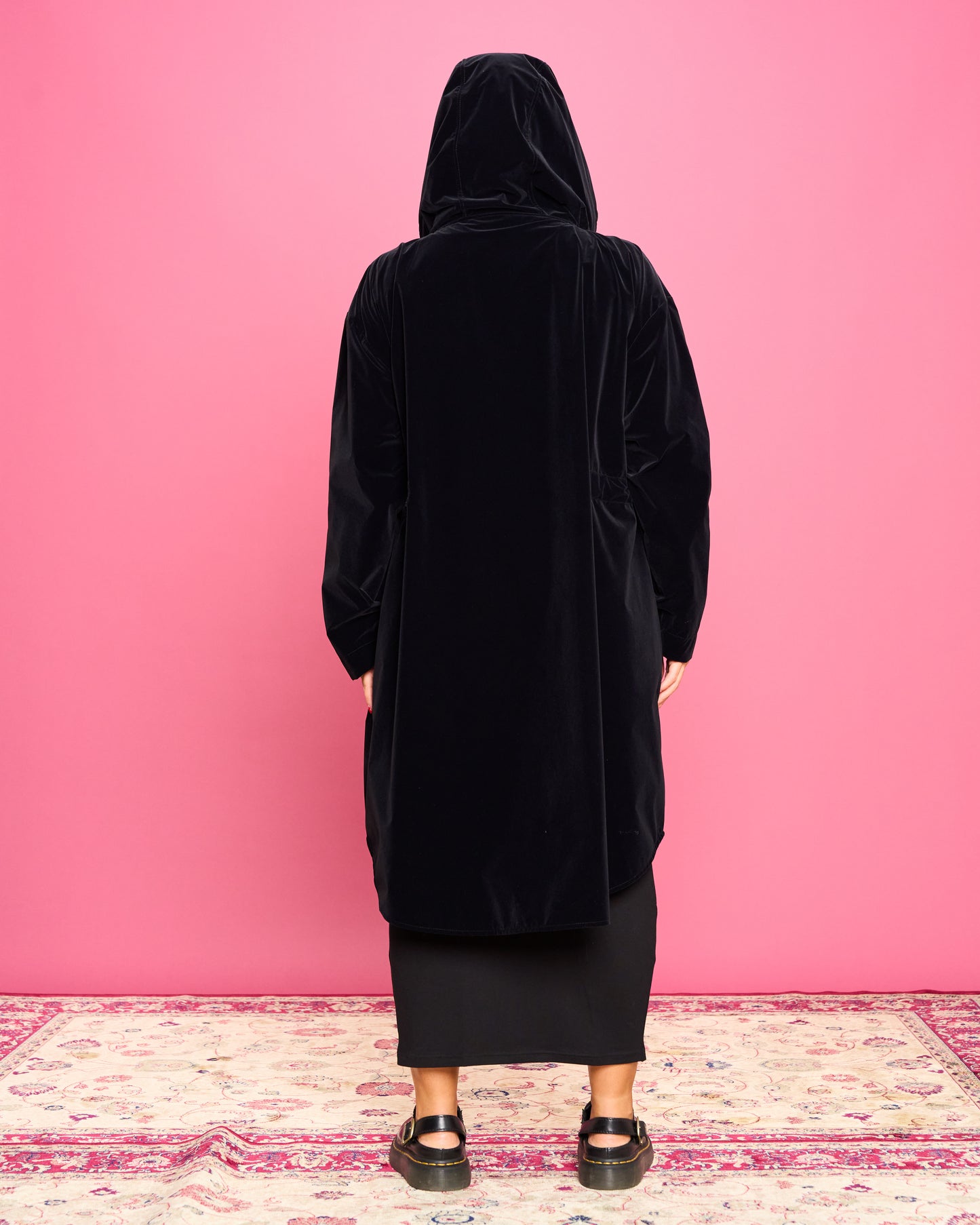Parka Impermeabile in Velluto