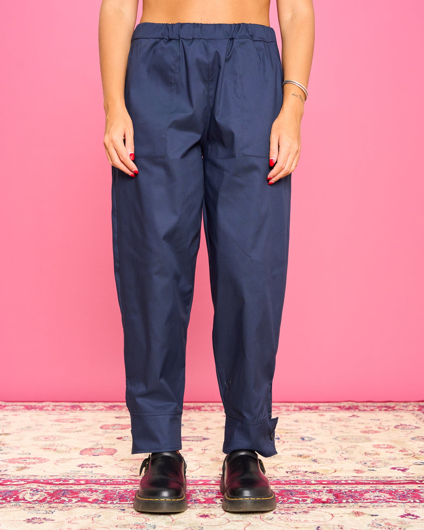 Pantalone Ripreso con Balza Abbottonata
