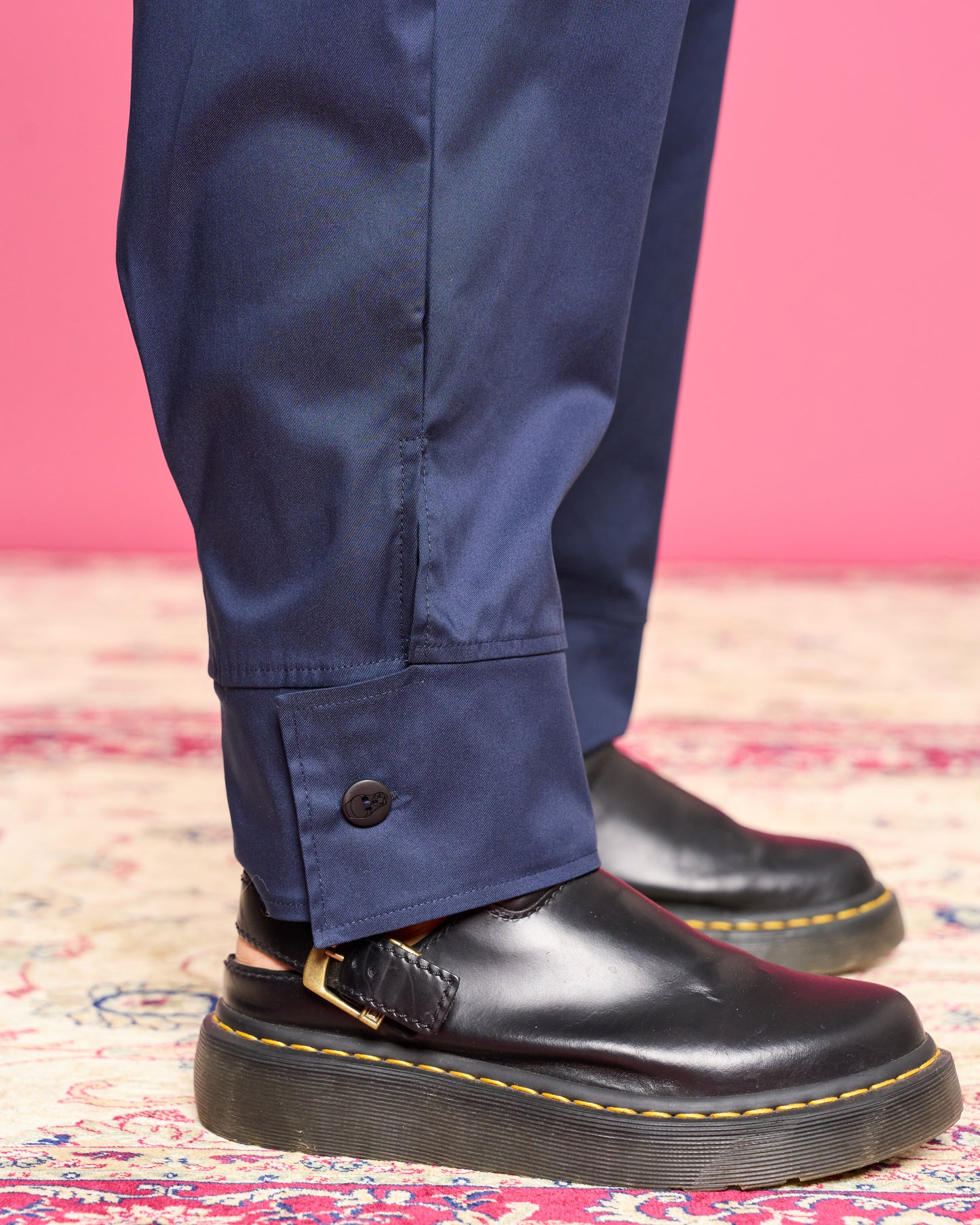 Pantalone Ripreso con Balza Abbottonata