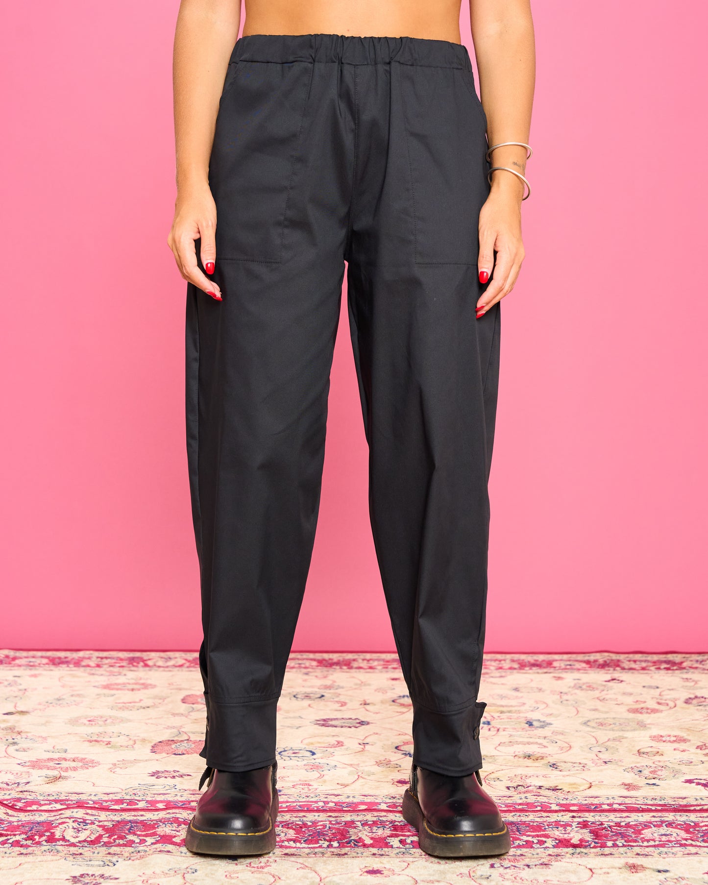 Pantalone Ripreso con Balza Abbottonata