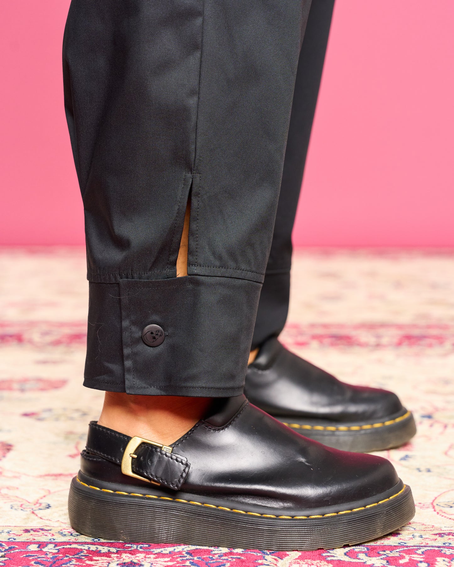 Pantalone Ripreso con Balza Abbottonata