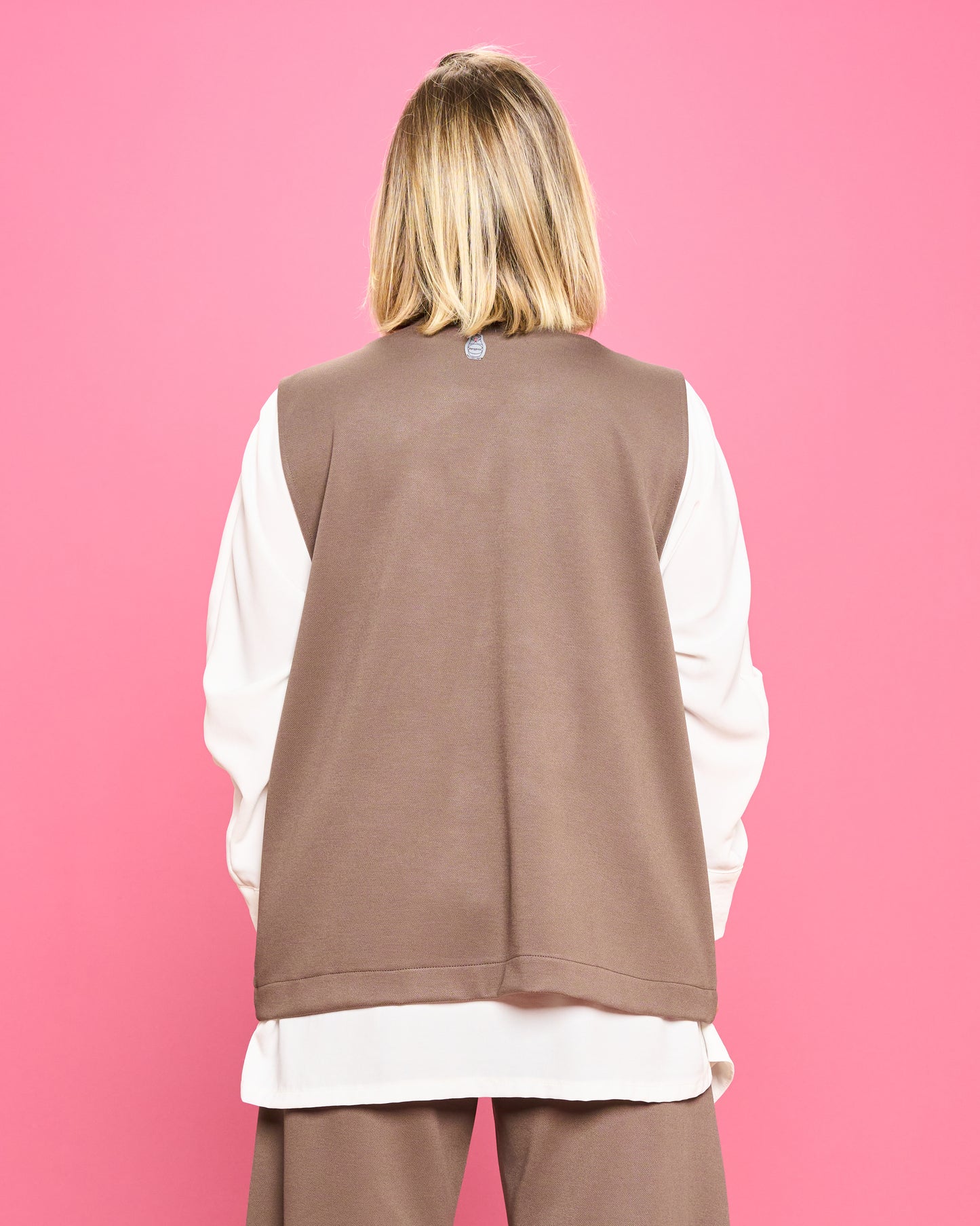 Gilet Oversize in Punto Milano