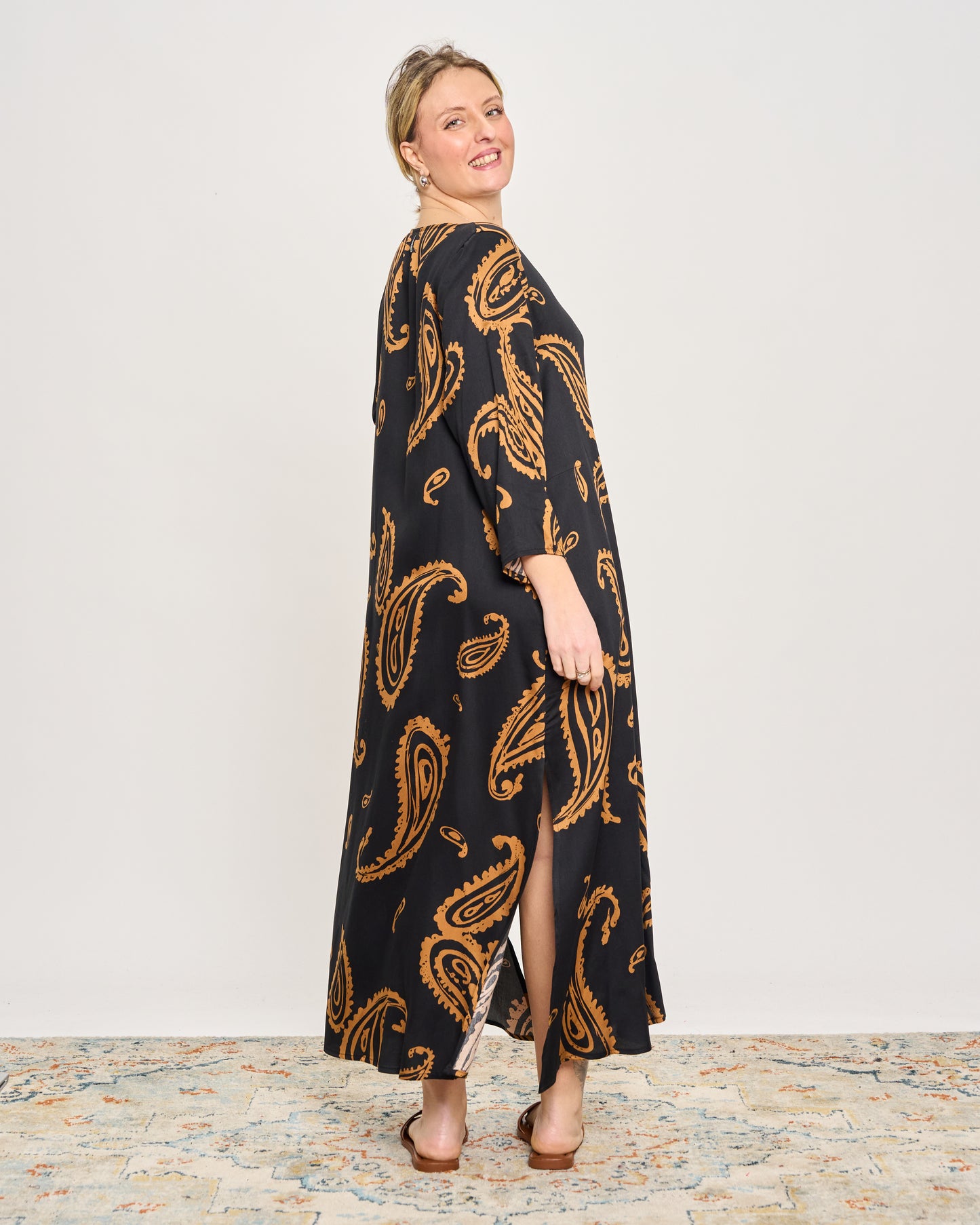 Patterned Shirt Dress