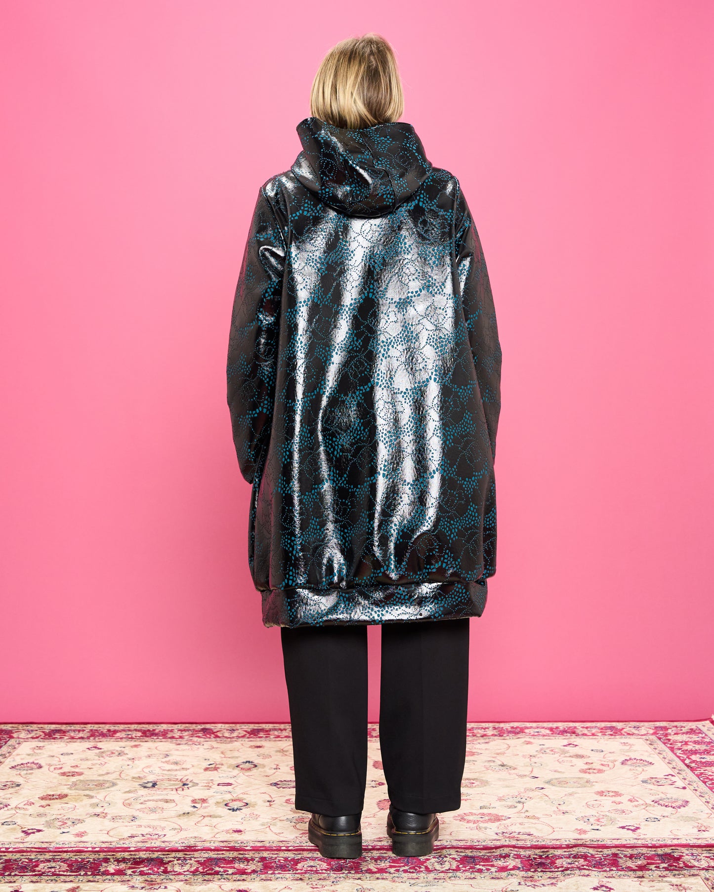 Coated Thermal Coat with Hood