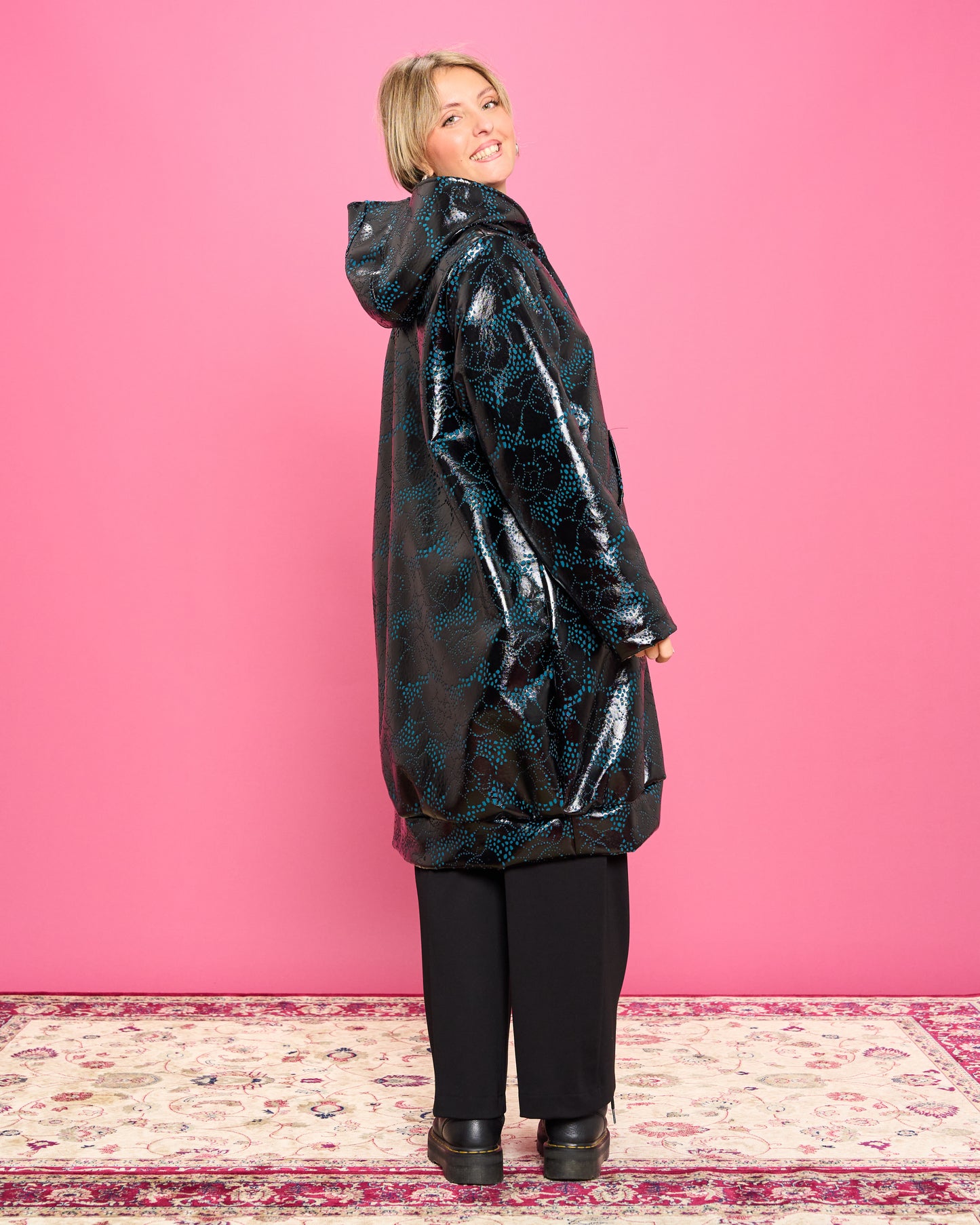Coated Thermal Coat with Hood