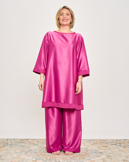 Pigiama Over in Raso