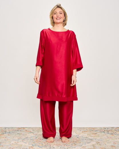 Pigiama Over in Raso