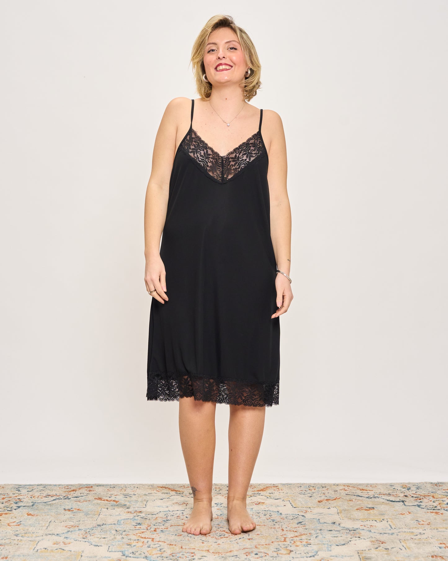 Sottoveste con Dettagli in Pizzo