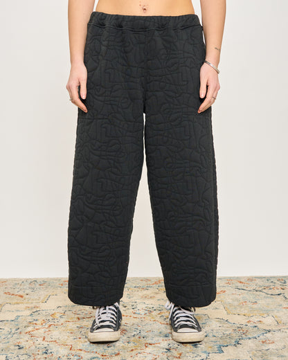 Pantalone Crop in Fantasia Matelassè