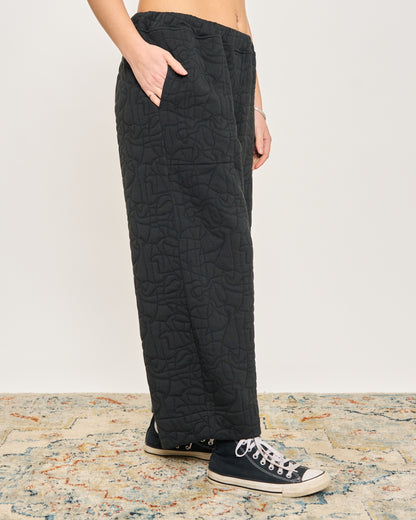 Pantalone Crop in Fantasia Matelassè