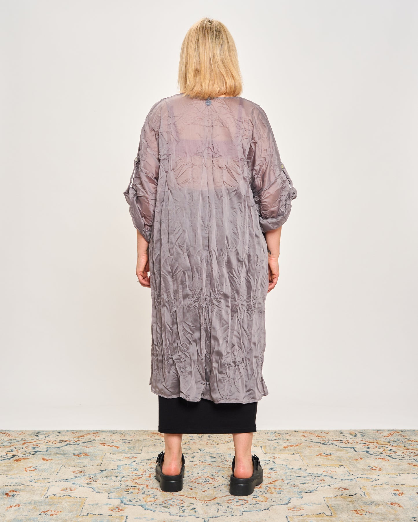 Gathered Caftan with Pintucks