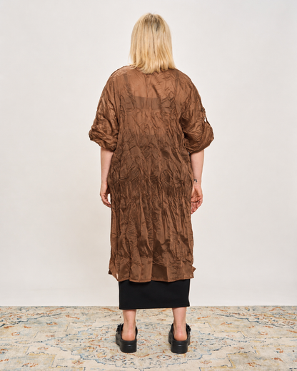 Gathered Caftan with Pintucks