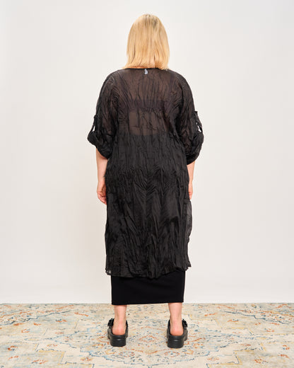Gathered Caftan with Pintucks