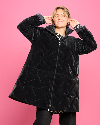 Flared Quilted Down Jacket