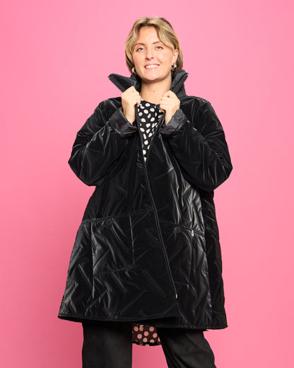 Flared Quilted Down Jacket