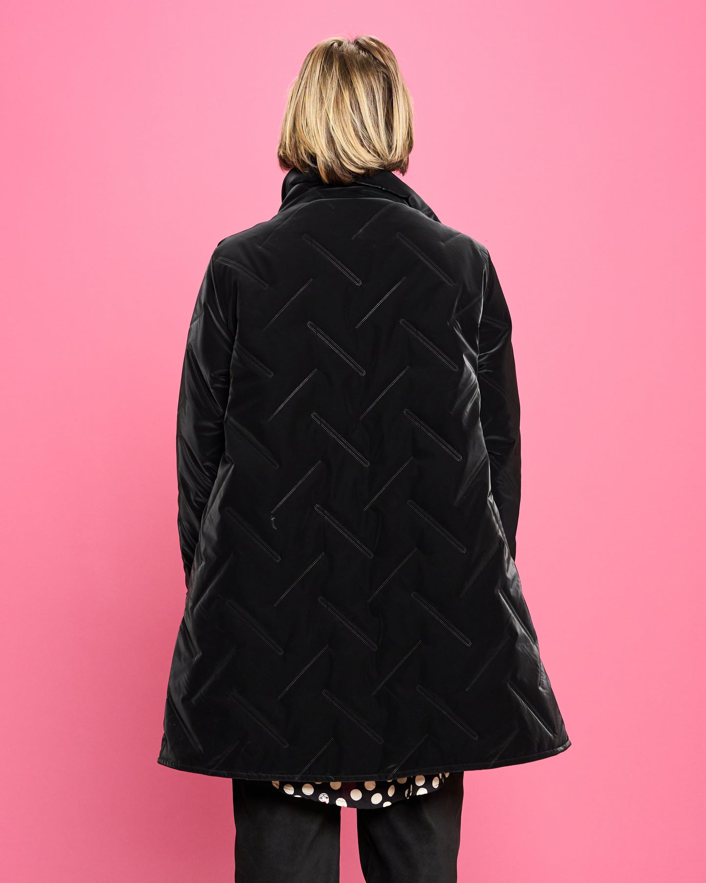 Flared Quilted Down Jacket