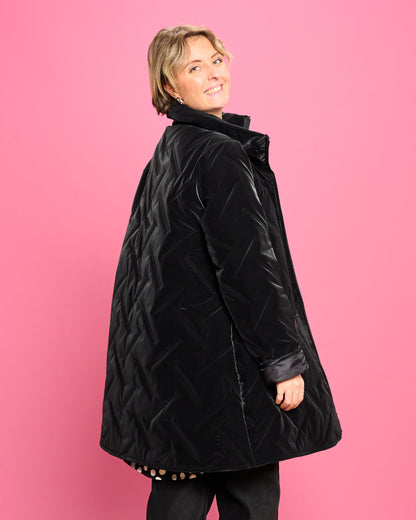 Flared Quilted Down Jacket