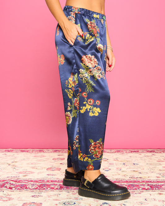 Pantalone in Raso Floreale