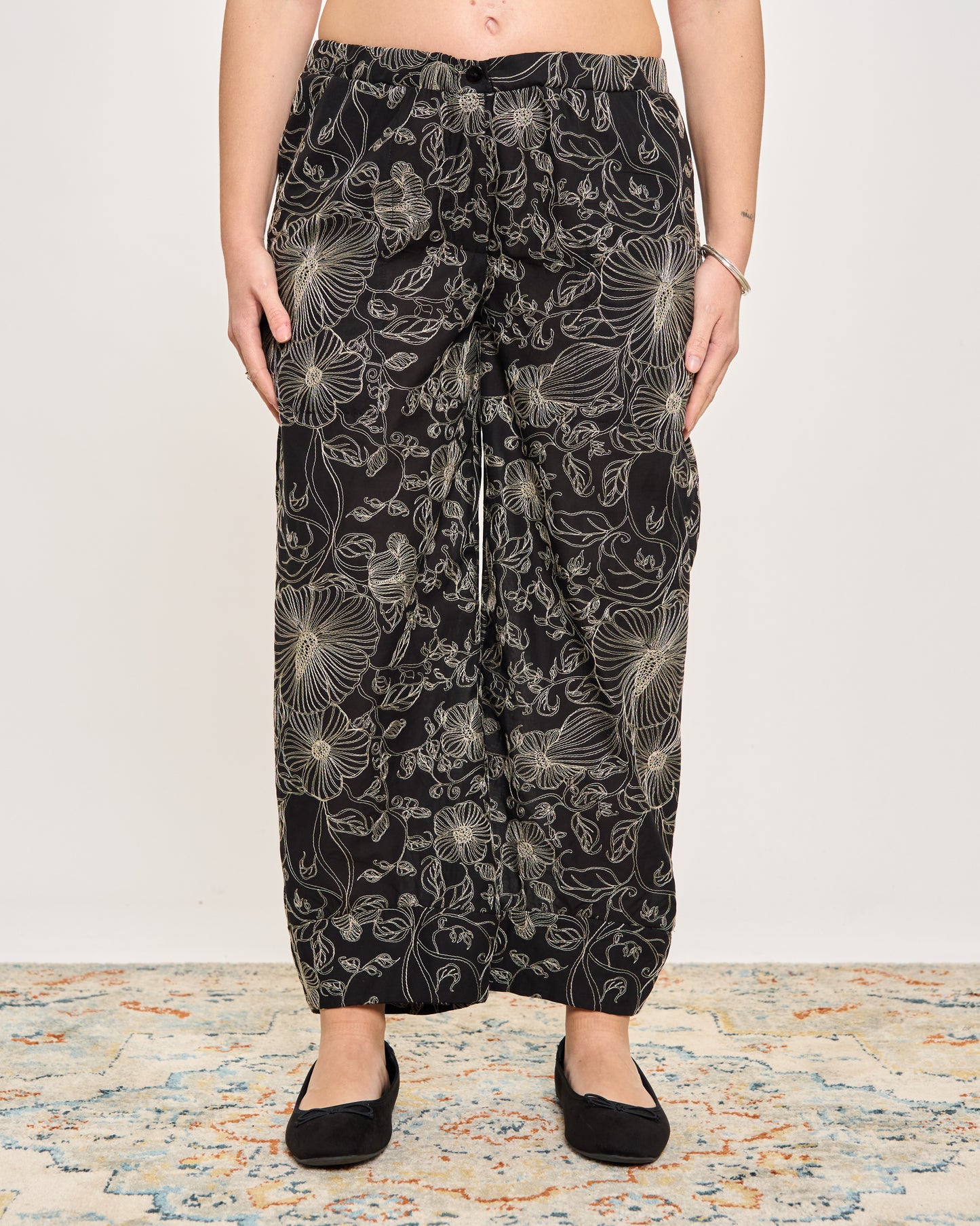 Pantalone in Cotone Ricamato