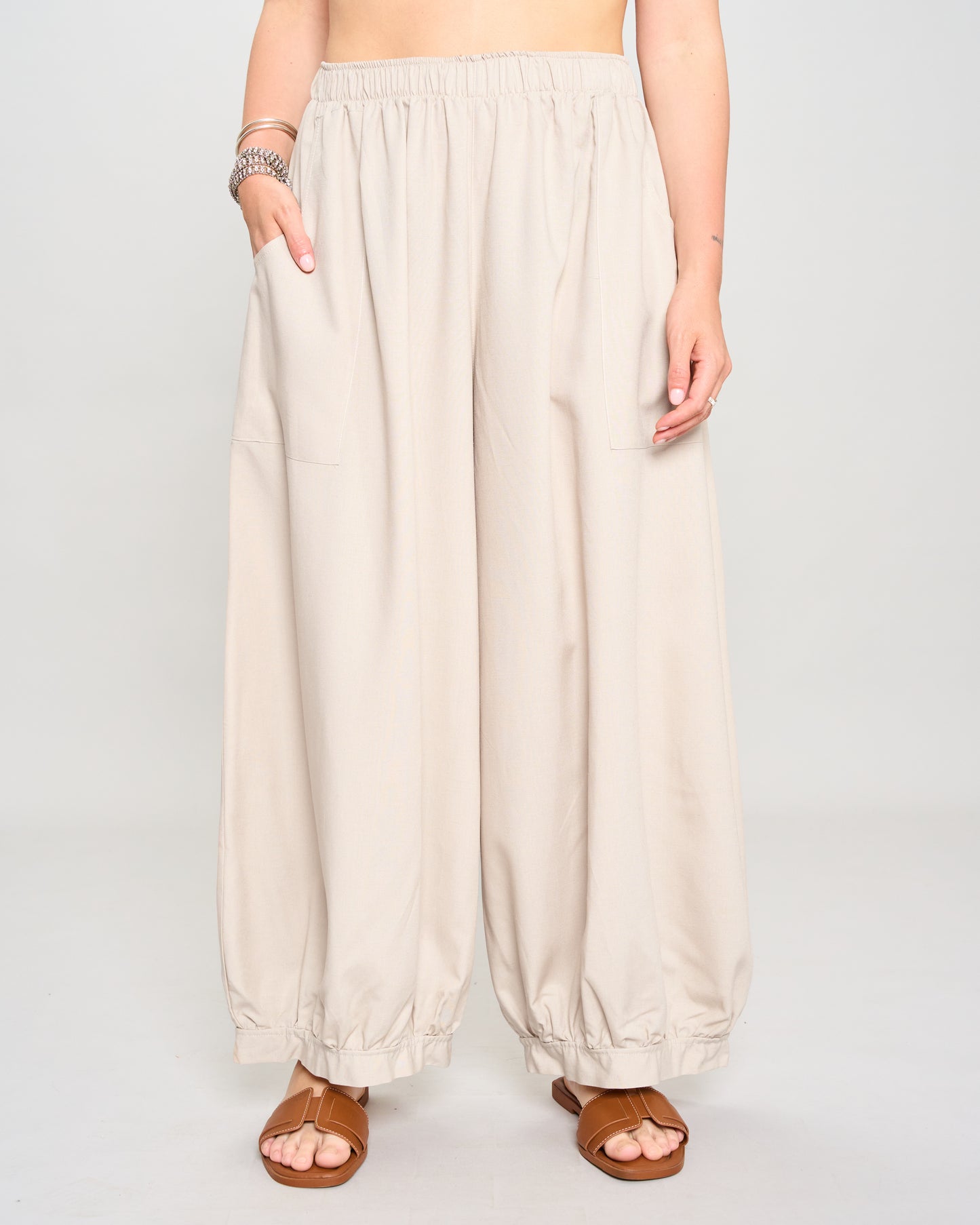 Pantagonna Crop In Lino
