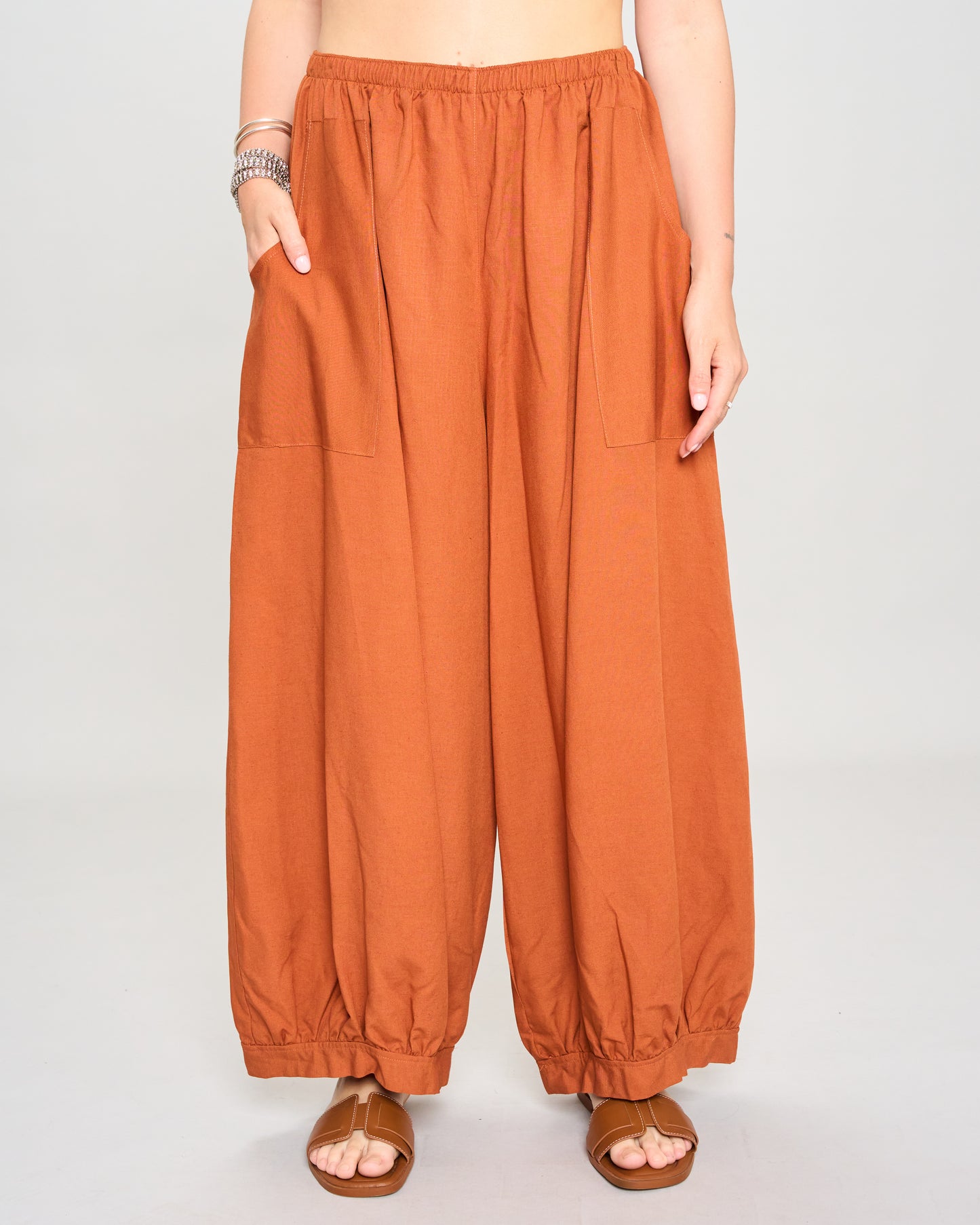 Pantagonna Crop In Lino