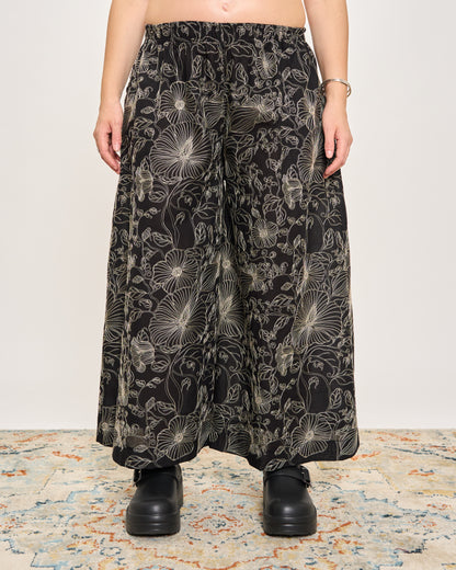 Pantagonna in Fresco Cotone Ricamato