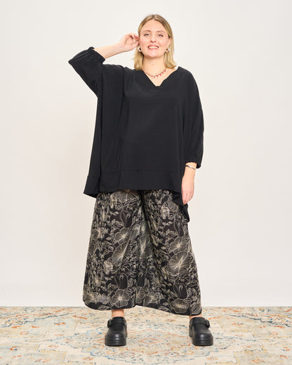 Pantagonna in Fresco Cotone Ricamato