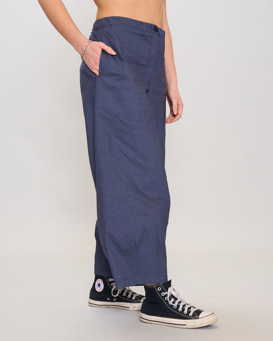 Egg-shaped jeans trousers