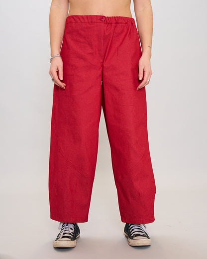 Egg-shaped jeans trousers