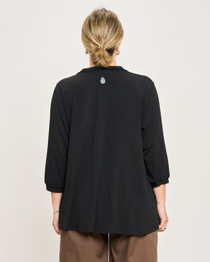 Oversized Jersey Polo Shirt