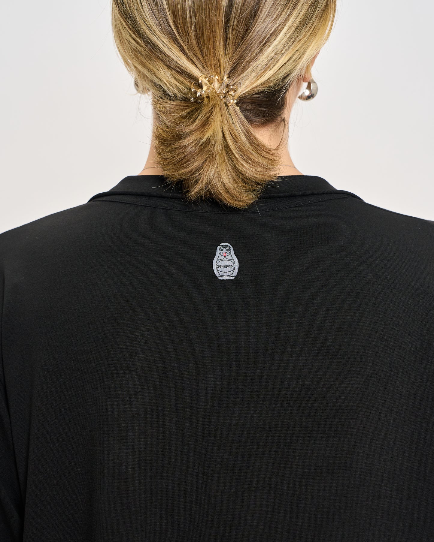 Oversized Jersey Polo Shirt