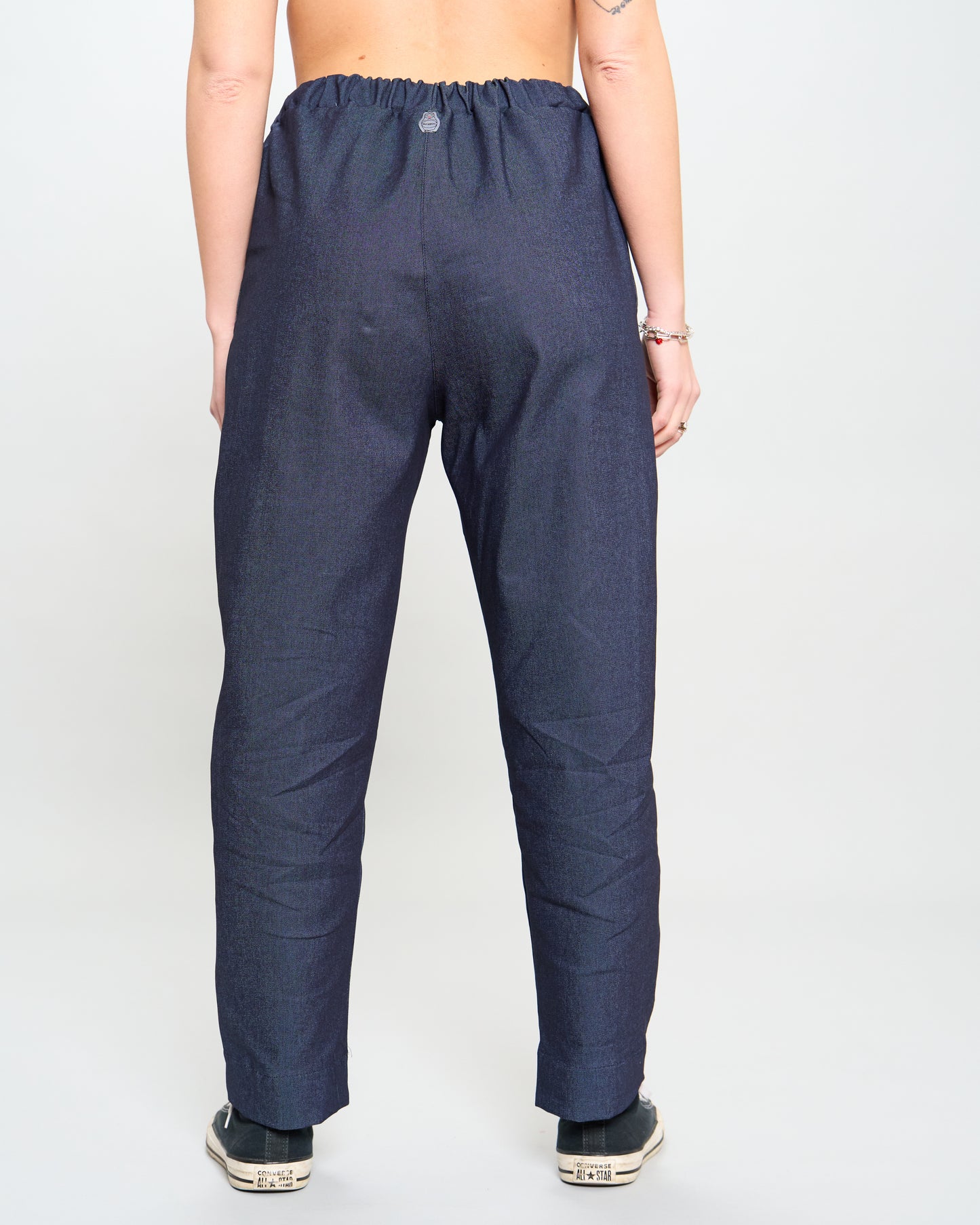 Stretch Denim Crop Pants