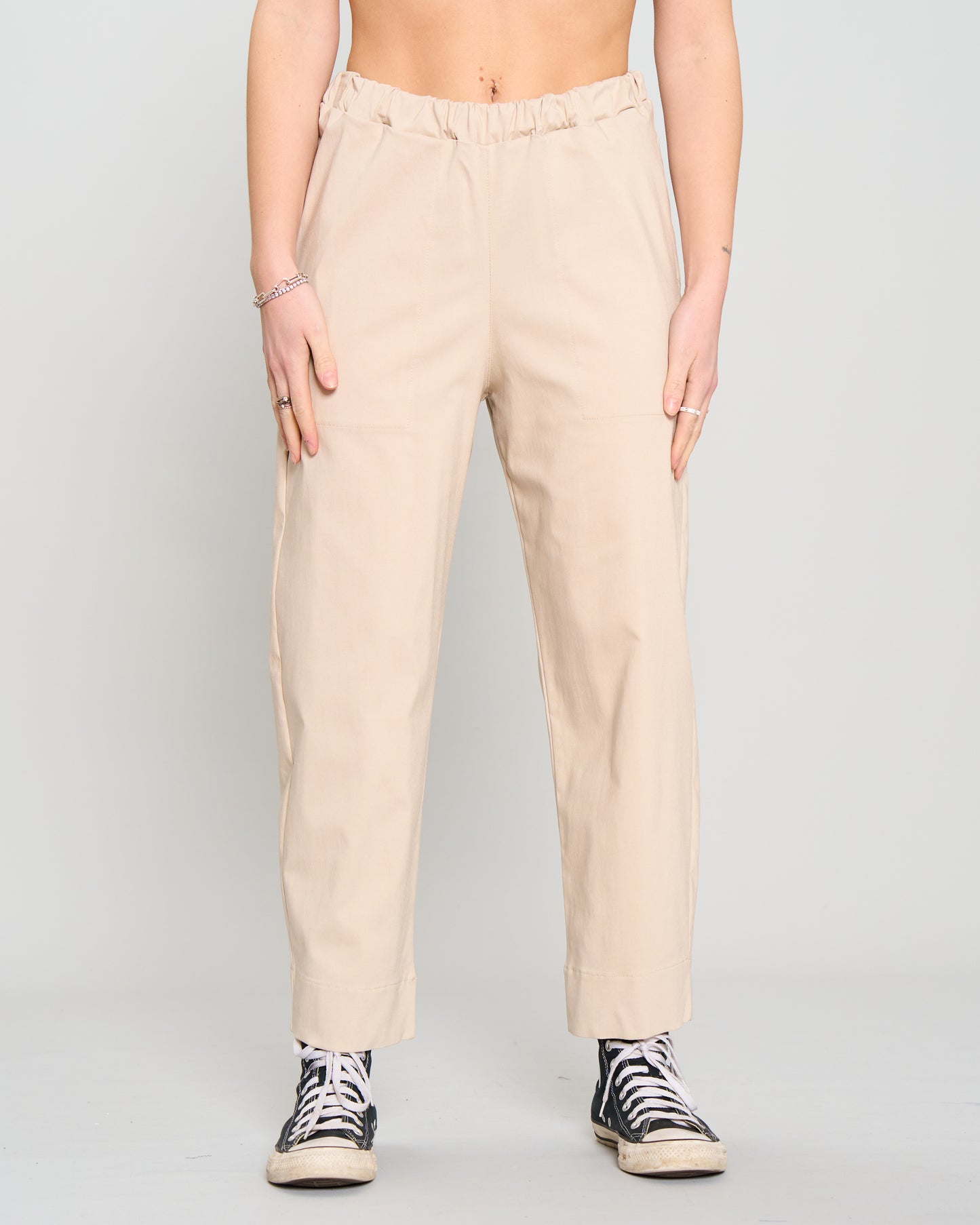 Stretch Bengaline Crop Pants