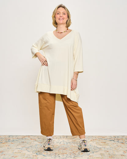 Stretch Bengaline Crop Pants