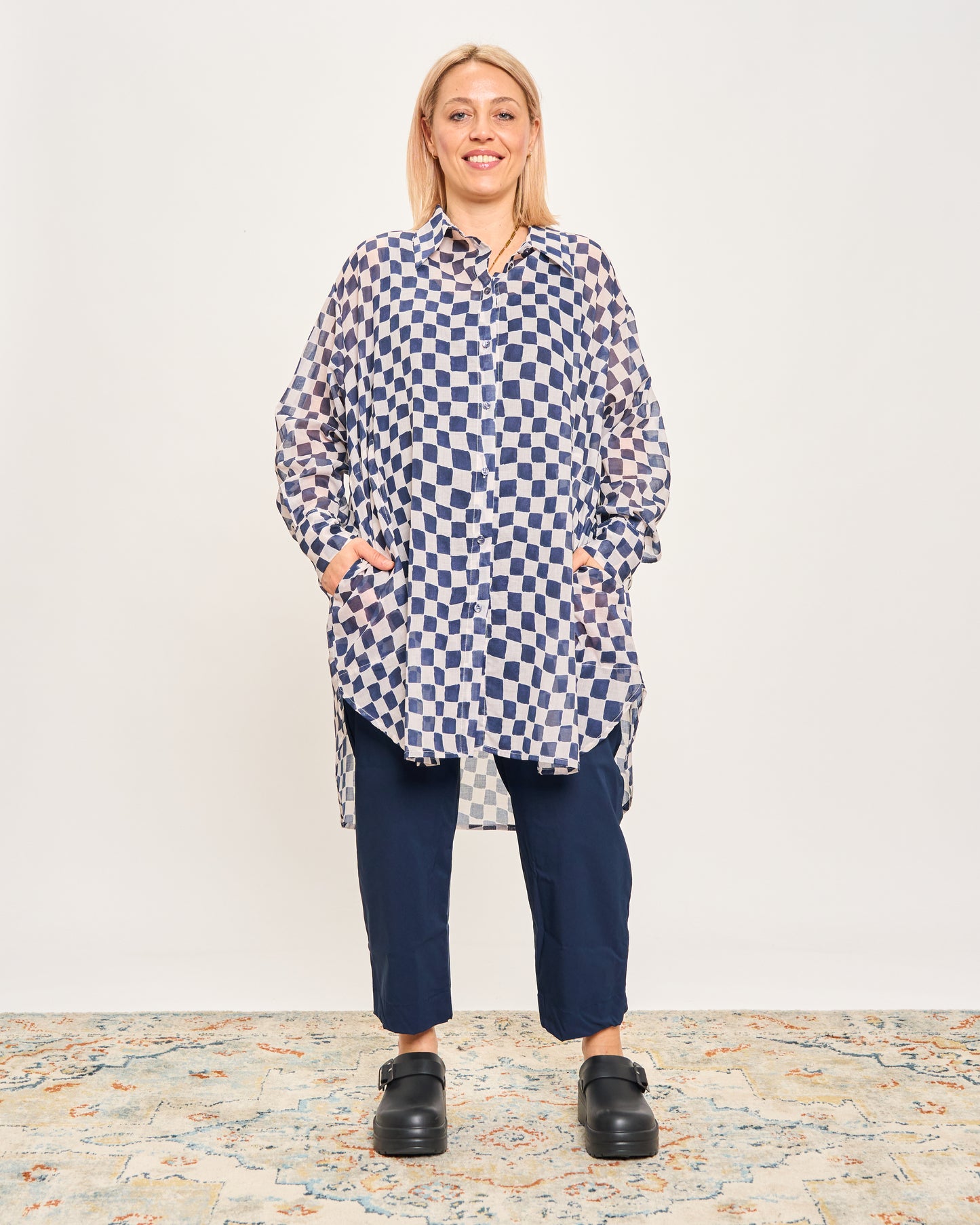 Checked Oversized Shirt